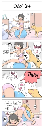 100-Nichigo Ni Aiken To Sex Suru Jimi Kyonyuu Megane-Chan : página 25