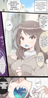A vore manga where you are shrunk by a girl with blue mucous membranes and then swallowed whole : página 1