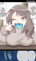 A vore manga where you are shrunk by a girl with blue mucous membranes and then swallowed whole : página 5