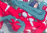 Atoraruksu Reiza~ Shin Hiroin VS Mesu Kaijū~ Kūru Kyodai Reddo Hiroin Kuyūruku-teki Haiboku! Mesu Kaijū ni Nugarare Kōsoku sa rete Muyō de Etchi na Shūtai o Sarashi Haiboku suru… Ōkina Onēsan Dai Pinchi! : página 16