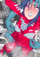 Atoraruksu Reiza~ Shin Hiroin VS Mesu Kaijū~ Kūru Kyodai Reddo Hiroin Kuyūruku-teki Haiboku! Mesu Kaijū ni Nugarare Kōsoku sa rete Muyō de Etchi na Shūtai o Sarashi Haiboku suru… Ōkina Onēsan Dai Pinchi! : página 18