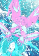 Atoraruksu Reiza~ Shin Hiroin VS Mesu Kaijū~ Kūru Kyodai Reddo Hiroin Kuyūruku-teki Haiboku! Mesu Kaijū ni Nugarare Kōsoku sa rete Muyō de Etchi na Shūtai o Sarashi Haiboku suru… Ōkina Onēsan Dai Pinchi! : página 25