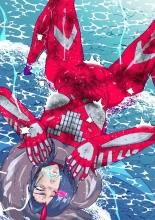 Atoraruksu Reiza~ Shin Hiroin VS Mesu Kaijū~ Kūru Kyodai Reddo Hiroin Kuyūruku-teki Haiboku! Mesu Kaijū ni Nugarare Kōsoku sa rete Muyō de Etchi na Shūtai o Sarashi Haiboku suru… Ōkina Onēsan Dai Pinchi! : página 26