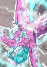 Atoraruksu Reiza~ Shin Hiroin VS Mesu Kaijū~ Kūru Kyodai Reddo Hiroin Kuyūruku-teki Haiboku! Mesu Kaijū ni Nugarare Kōsoku sa rete Muyō de Etchi na Shūtai o Sarashi Haiboku suru… Ōkina Onēsan Dai Pinchi! : página 32