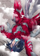 Atoraruksu Reiza~ Shin Hiroin VS Mesu Kaijū~ Kūru Kyodai Reddo Hiroin Kuyūruku-teki Haiboku! Mesu Kaijū ni Nugarare Kōsoku sa rete Muyō de Etchi na Shūtai o Sarashi Haiboku suru… Ōkina Onēsan Dai Pinchi! : página 33
