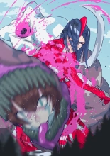 Atoraruksu Reiza~ Shin Hiroin VS Mesu Kaijū~ Kūru Kyodai Reddo Hiroin Kuyūruku-teki Haiboku! Mesu Kaijū ni Nugarare Kōsoku sa rete Muyō de Etchi na Shūtai o Sarashi Haiboku suru… Ōkina Onēsan Dai Pinchi! : página 34