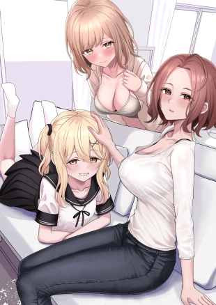 hentai Chichi no Saikon de Doukyo suru Koto ni Natta Gibo no Gijou Shimai to Kawarugawaru Sex shite shimatta Hon
