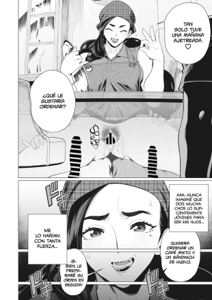 hentai ~Un Sándwich Especial de Carne Madura  en la Cafetería de la MILF Casada~