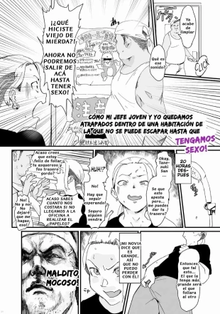hentai How I and my younger boss got stuck inside a room that can not be escaped until someone has sex!