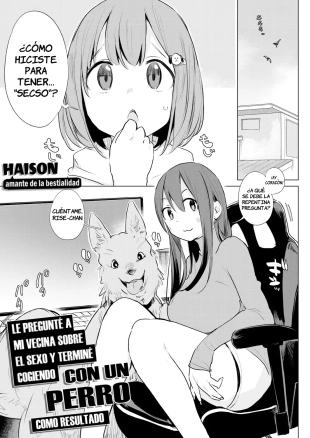 hentai Le pregunté a mi vecina sobre el sexo y terminé cogiendo con un perro como resultado
