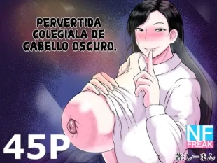 hentai Pervertida Colegiala de Cabello Oscuro.