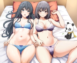 hentai Miwakuteki ni Yukinoshita Shimai ga Rouraku Shite Kuru.